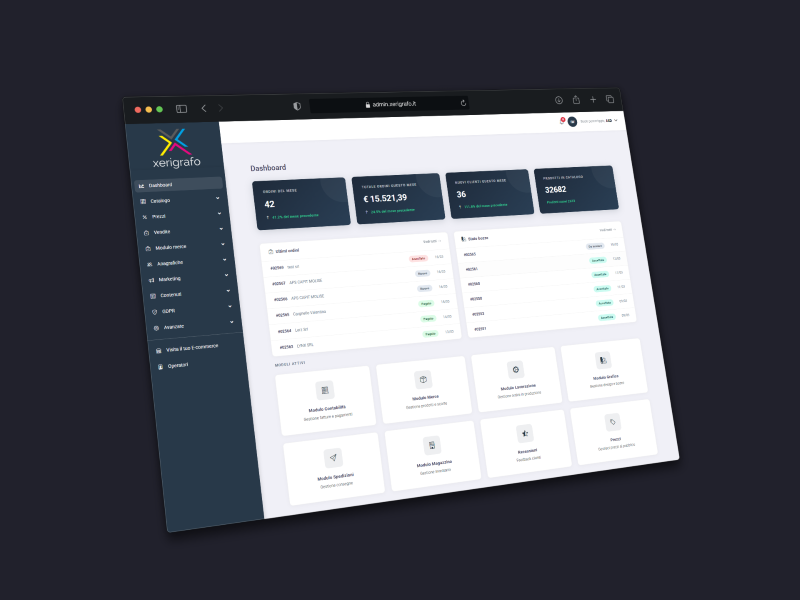 Gestionale Xerigrafo